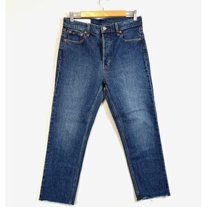 Gap Womens Blue Cheeky High Rise Medium Wash Denim Straight Jeans Size 30/10